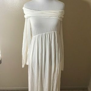 White maternity dress